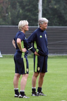Lilie Persson och Pia Sundhage